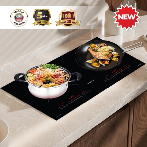 Bếp điện từ đôi Inverter Nagakawa 4000W NDI9196