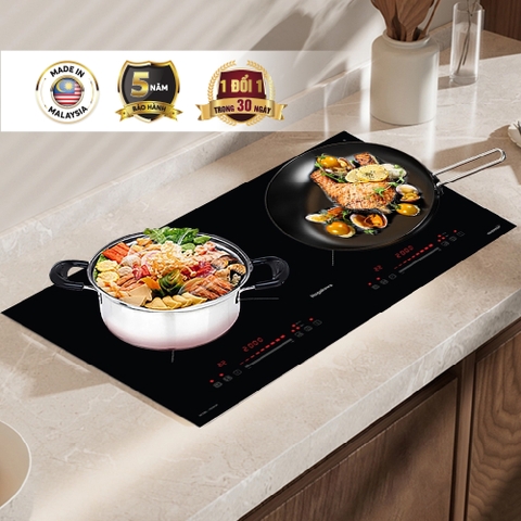 Bếp điện từ đôi Inverter Nagakawa 4000W NDI9196