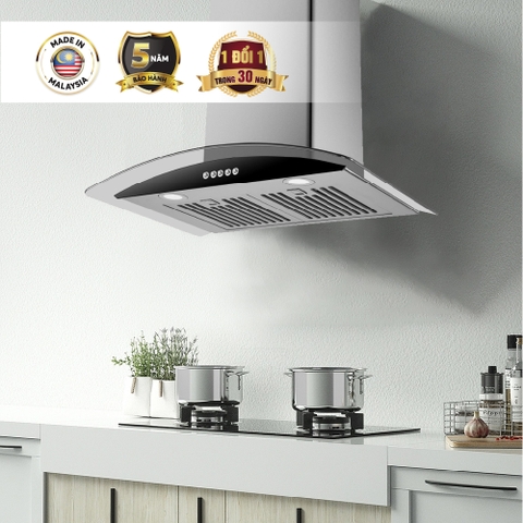 Máy hút mùi kính cong Nagakawa NRH9591 70cm