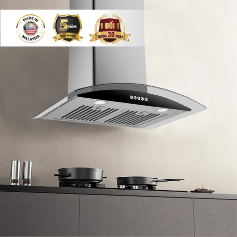 Máy hút mùi kính cong Nagakawa NRH9592 70cm