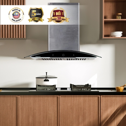 Máy hút mùi kính cong Nagakawa NRH9595 70cm