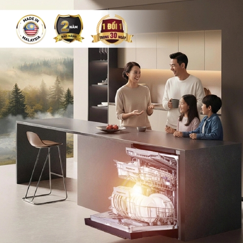 Máy rửa bát độc lập 15 bộ Nagakawa NMD9818