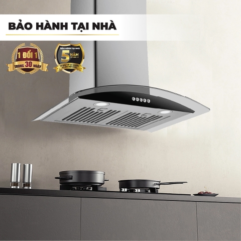 Máy hút mùi kính cong 70cm Nagakawa NRH9592