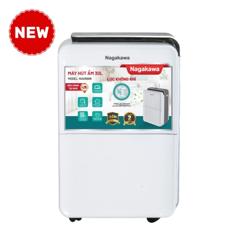Máy hút ẩm lọc không khí 30L Nagakawa NAD8666