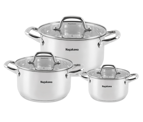 Bộ nồi inox Nagakawa NAG1360