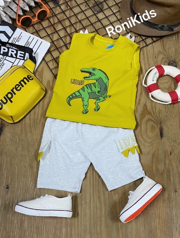 006 Bộ bé trai sát nách khủng long