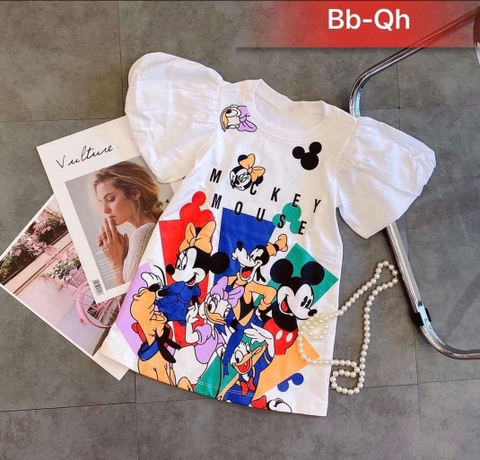 006 Đầm thun in 3D 27kg-37kg