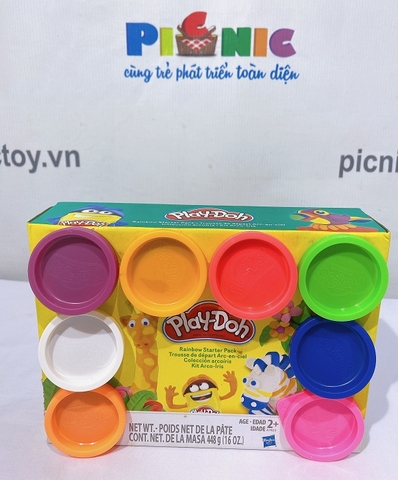 Bột nặn 8 màu cầu vồng