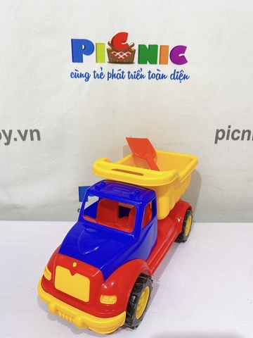 Bộ 2 xe tombul: xe ben và xe thang cứu hỏa