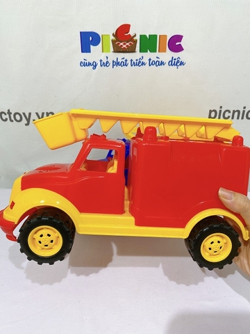 Bộ 2 xe tombul: xe thang và xe chở lính cứu hỏa