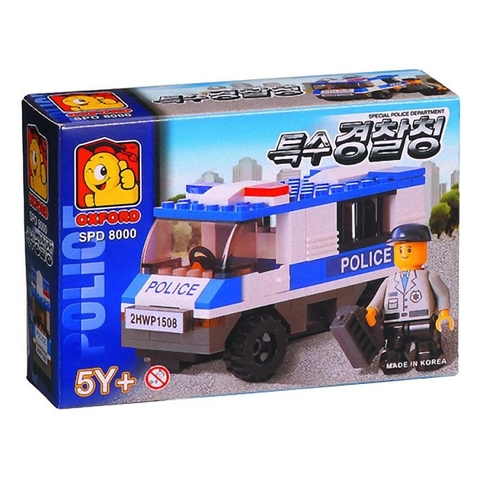Bộ ráp hình xe cảnh sát mini