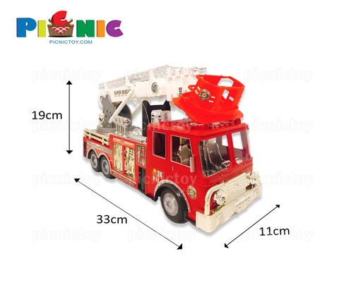 Xe chữa cháy điều khiển từ xa Firetruck với bàn đạp ga