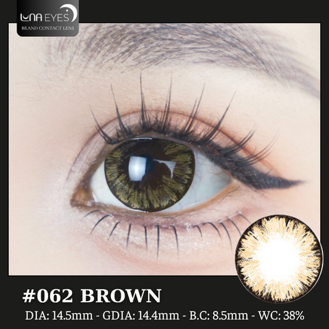 (Luna Eyes) 062 BROWN - size to