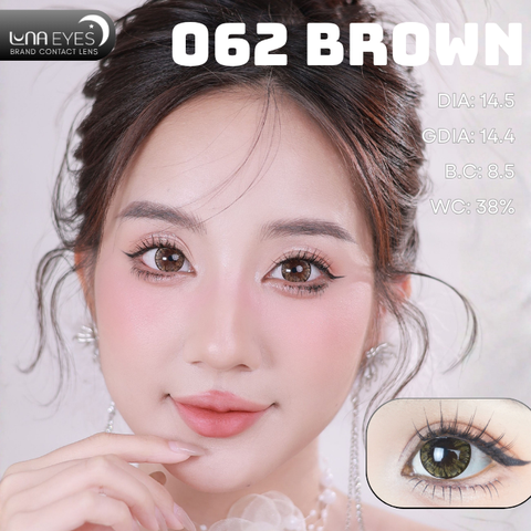 (Luna Eyes) 062 BROWN - size to