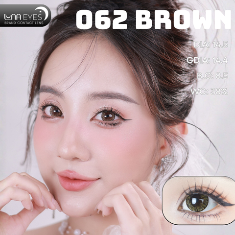 (Luna Eyes) 062 BROWN - size to