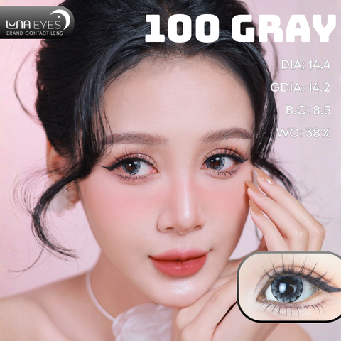 (Luna Eyes) 100 Gray - Size to