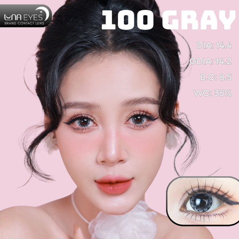 (Luna Eyes) 100 Gray - Size to