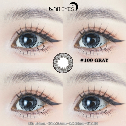 (Luna Eyes) 100 Gray - Size to