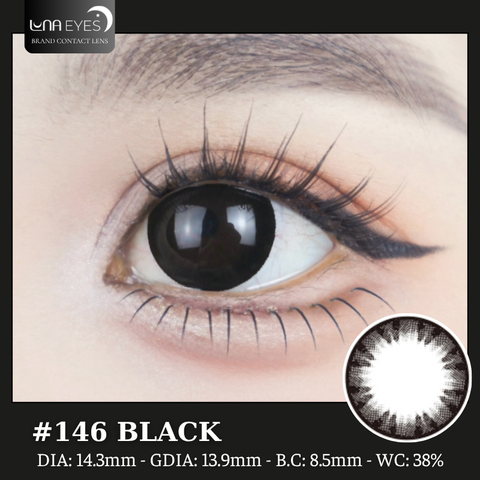 (Luna Eyes) 146 BLACK - size vừa