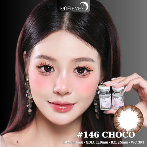 (Luna Eyes) 146 CHOCO - size vừa