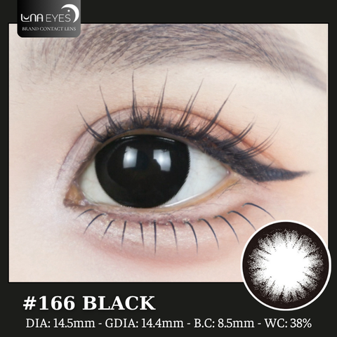 (Luna Eyes) 166 BLACK - size to