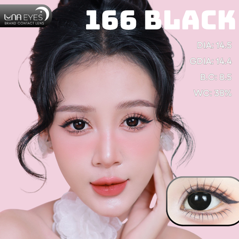 (Luna Eyes) 166 BLACK - size to