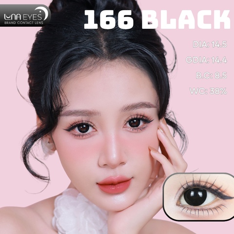 (Luna Eyes) 166 BLACK - size to