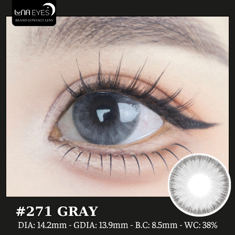 (Luna Eyes) 271 GRAY - size vừa