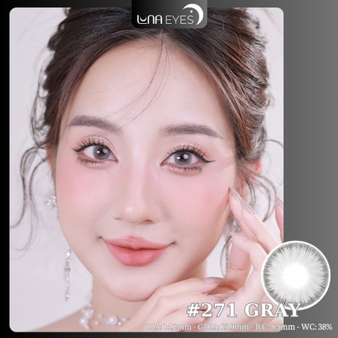 (Luna Eyes) 271 GRAY - size vừa