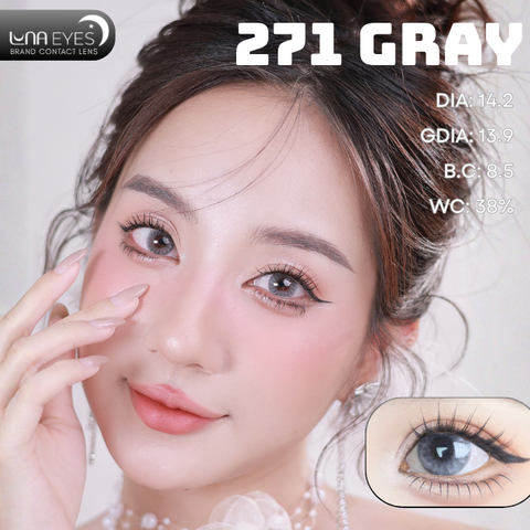 (Luna Eyes) 271 GRAY - size vừa