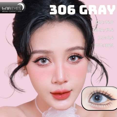 (Luna Eyes) 306 GRAY - size nhỏ
