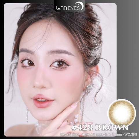 (Luna Eyes) 428 BROWN - size nhỏ