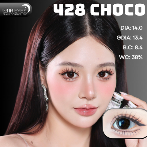 (Luna Eyes) 428 CHOCO - size nhỏ