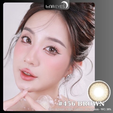 (Luna Eyes) 456 BROWN - size vừa