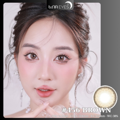 (Luna Eyes) 456 BROWN - size vừa