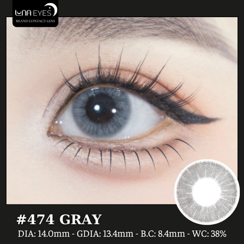 (Luna Eyes) 474 GRAY - size nhỏ