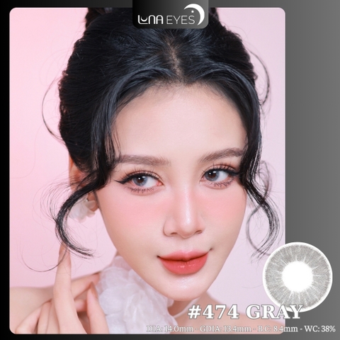 (Luna Eyes) 474 GRAY - size nhỏ