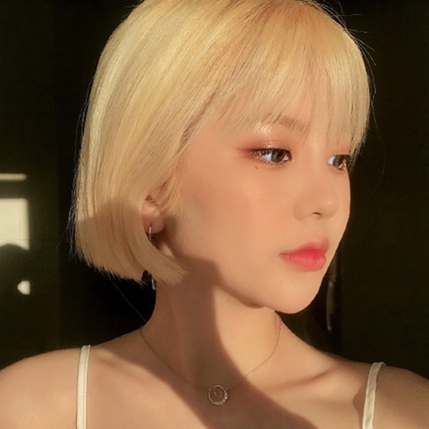 [WTHK55] Tóc Giả Vic Ngắn Màu Vàng Be