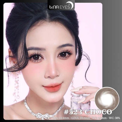 (Luna Eyes) 523 CHOCO - size to