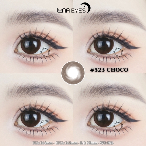 (Luna Eyes) 523 CHOCO - size to