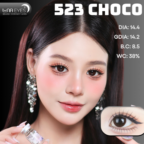 (Luna Eyes) 523 CHOCO - size to