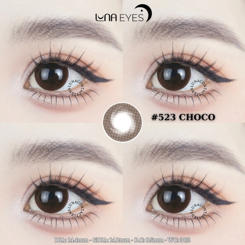 (Luna Eyes) 523 CHOCO - size to