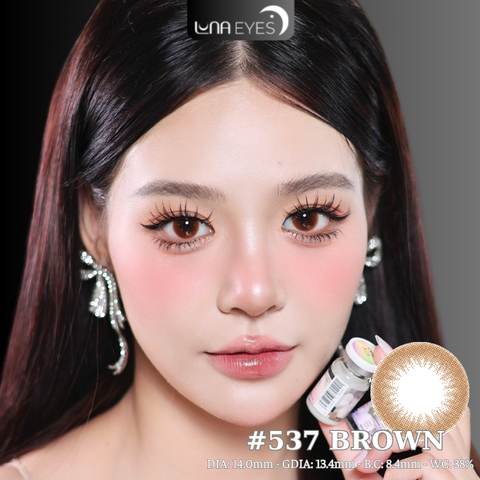 (quà tặng) 537 BROWN - size nhỏ