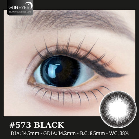 (Luna Eyes) 573 BLACK - size to