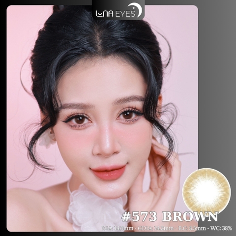(Luna Eyes) 573 BROWN - size to
