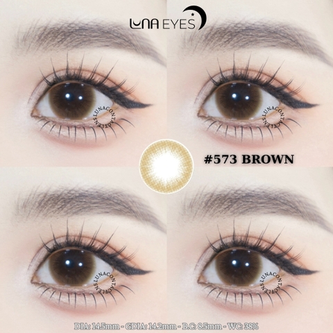(Luna Eyes) 573 BROWN - size to