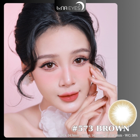 (Luna Eyes) 573 BROWN - size to