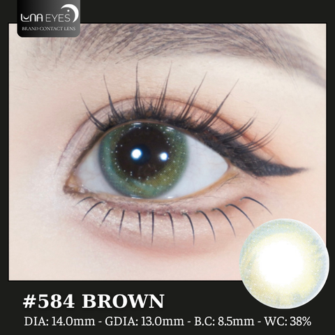 (quà tặng) 584 BROWN - size nhỏ