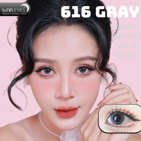 (Luna Eyes) 616 GRAY - size nhỏ