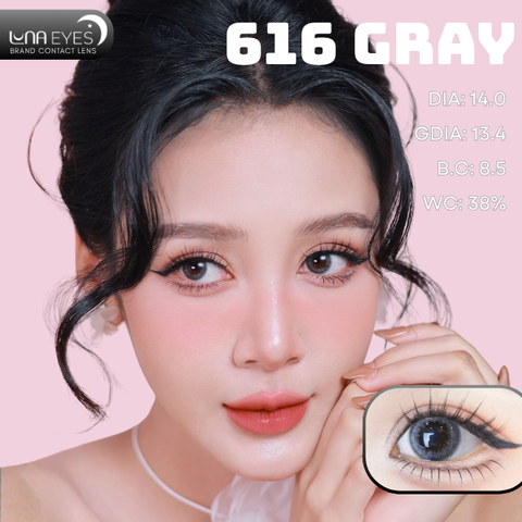 (Luna Eyes) 616 GRAY - size nhỏ